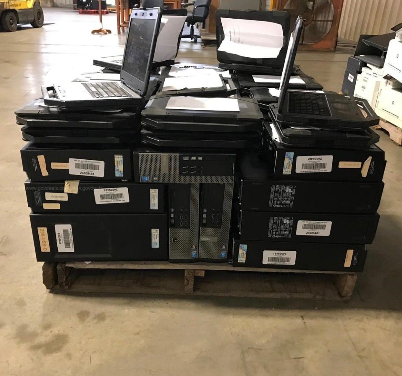 Computer liquidation pallet category