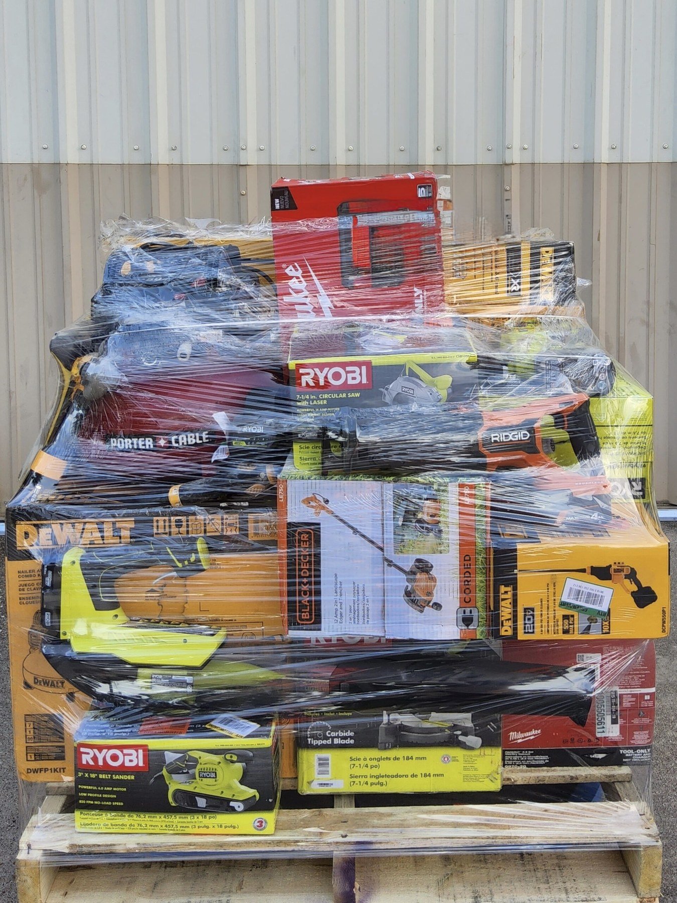 Tool liquidation pallet category
